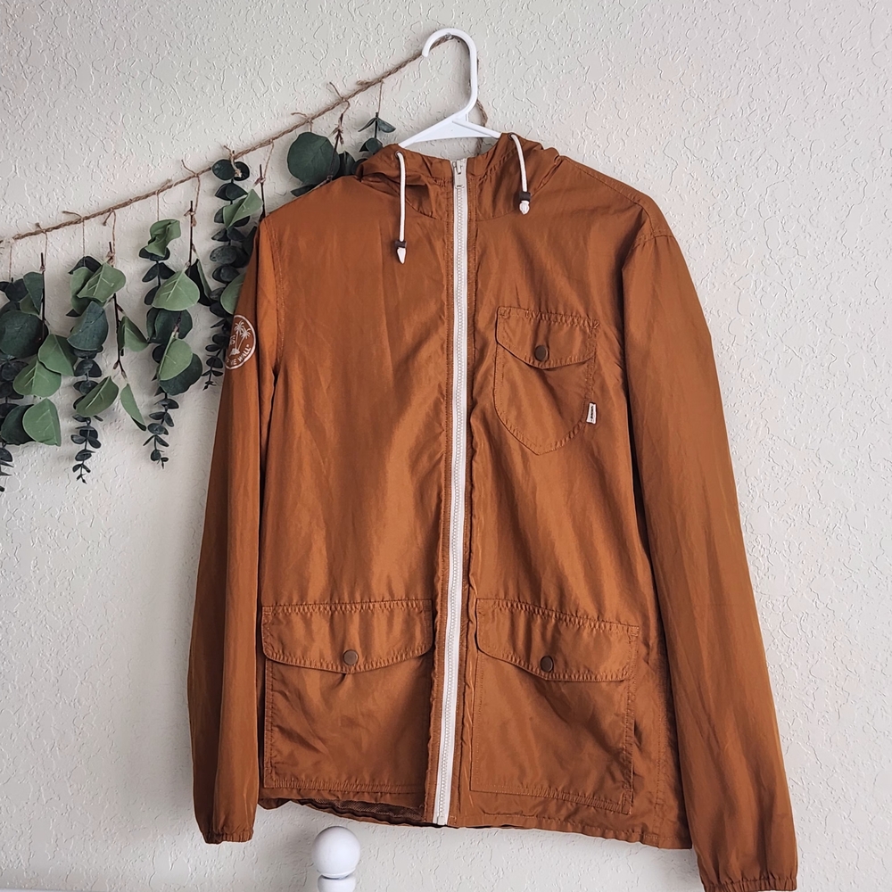 Vans Men's Joel Tudor Collection Tan Hooded Windbreaker